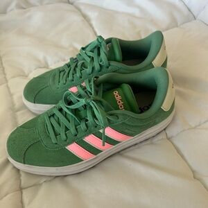 Adidas platform green & pink shoes size 6